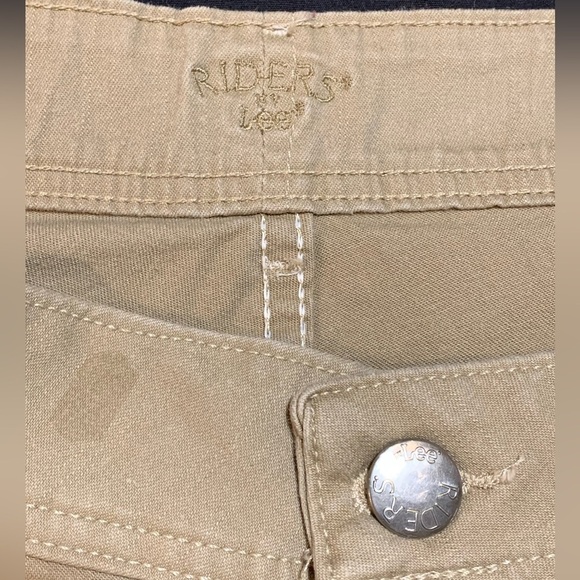 Lee Ryder Khaki Jean Pants Bootcut Size 18W L - Picture 6 of 11